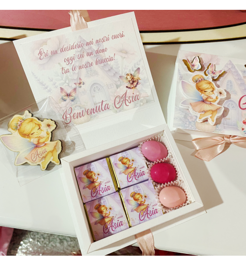 COFANETTO CONFETTI CIOCCOLATINI E GADGET