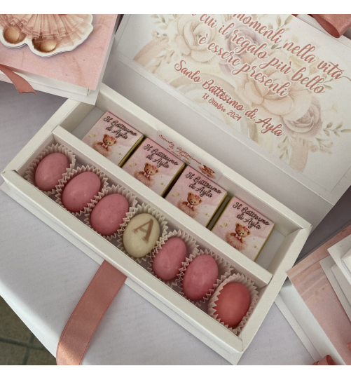 COFANETTO GRANDE CONFETTI E CIOCCOLATINI