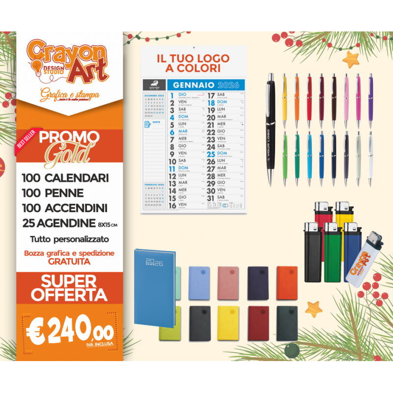 PACK CALENDARI, ACCENDINI, PENNE, AGENDINE PACK CALENDARI, ACCENDINI, PENNE, AGENDINE