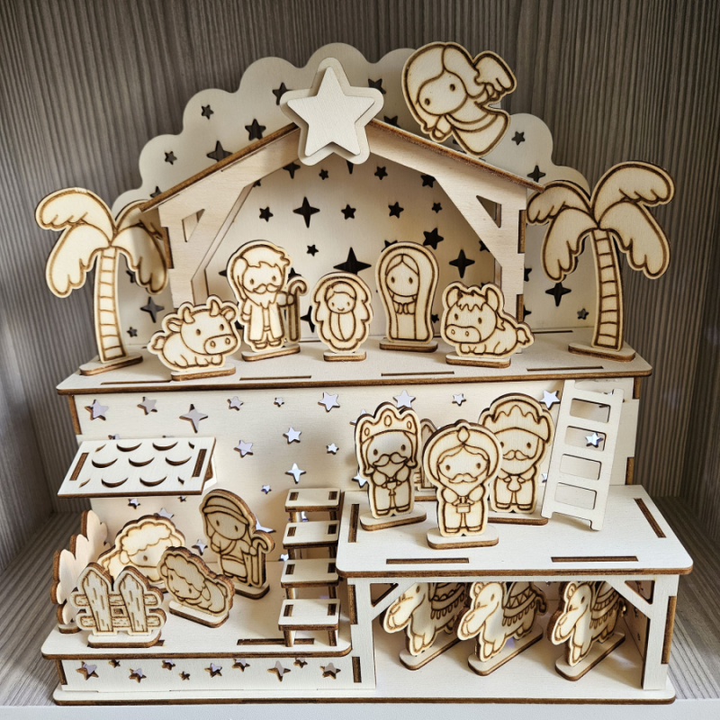 PRESEPE IN LEGNO PRESEPE IN LEGNO
