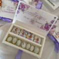COFANETTO GRANDE CONFETTI, CIOCCOLATINI E CORONCINA COFANETTO GRANDE CONFETTI, CIOCCOLATINI E CORONCINA